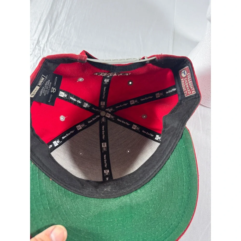 90s Vintage New Era UNLV Runnin Rebels Wool Snapback Hey Reb Mascot Mens NCAA